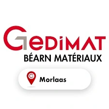 Logo Gedimat matériaux Morlaas